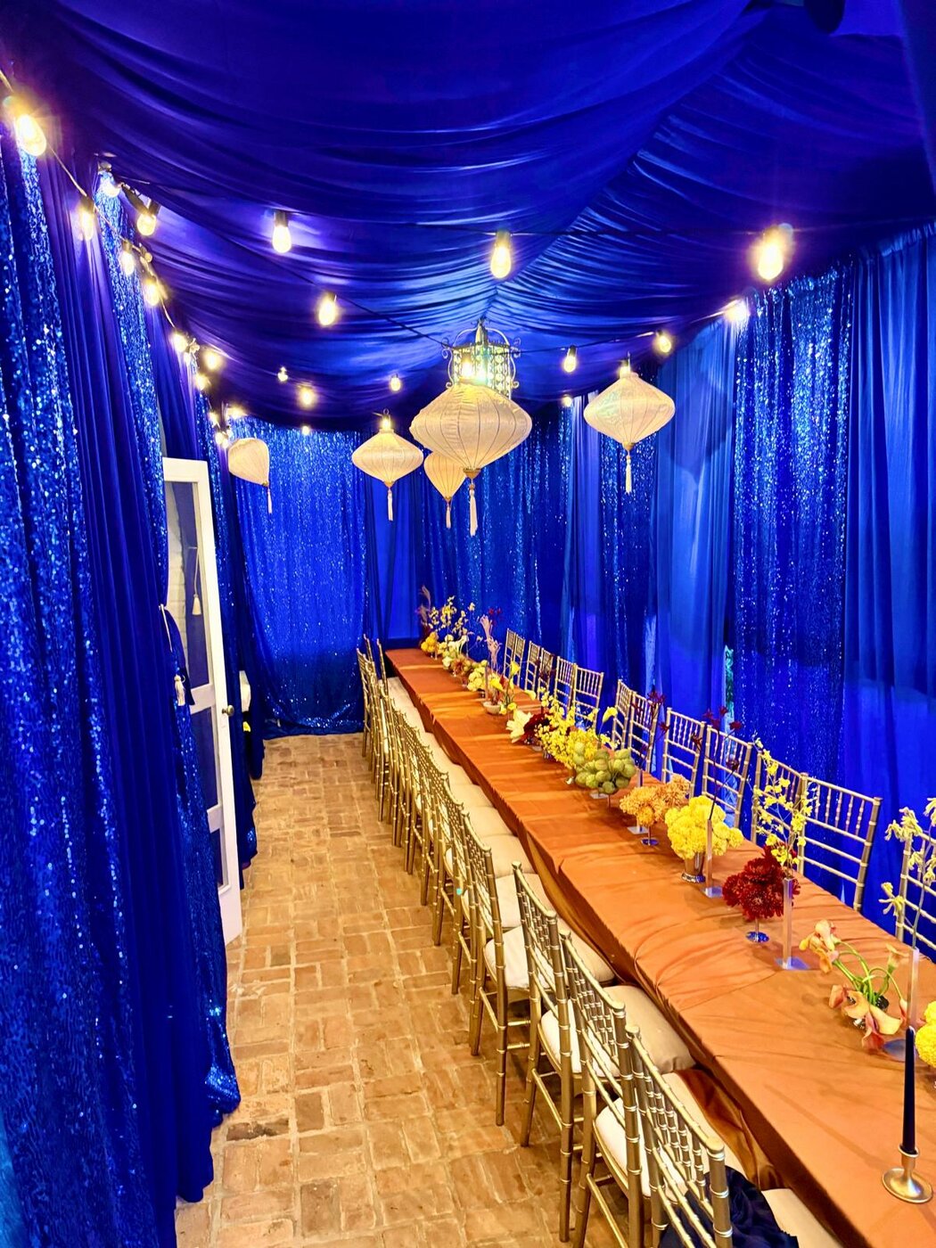 Beautifully styled Keller's event setup